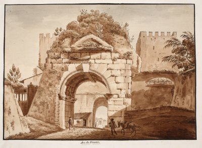 De Boog van Drusus, 1833 door Agostino Tofanelli